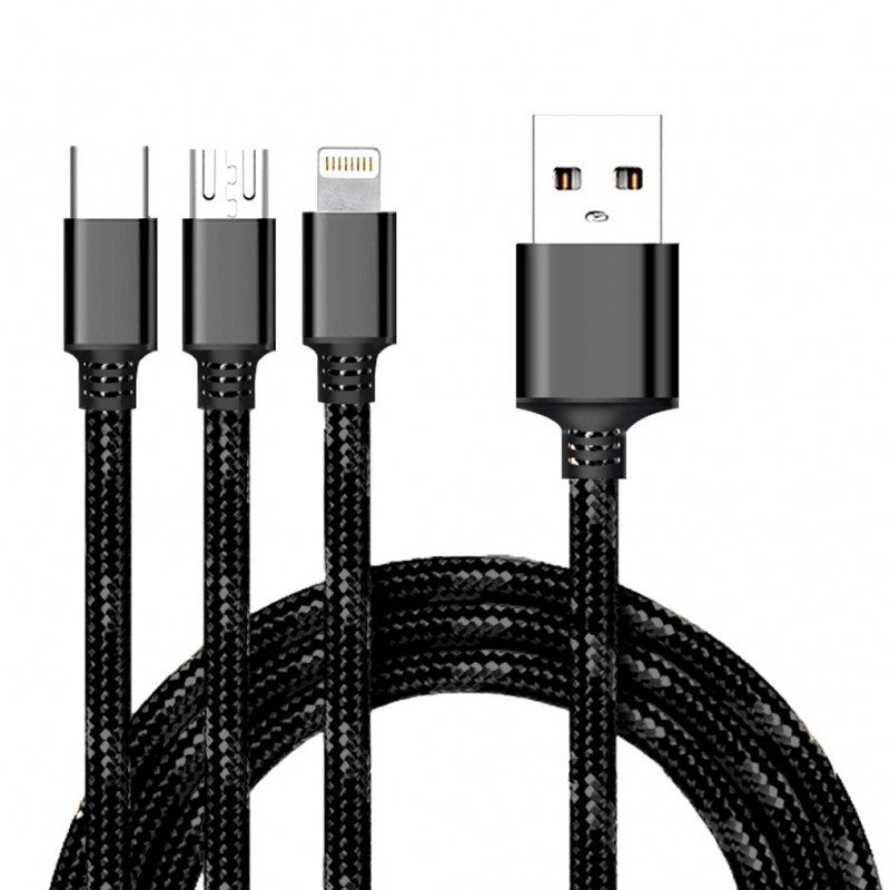 Cyoo 2in1 Usb Charging Data Cable Microusb Usb Type C And